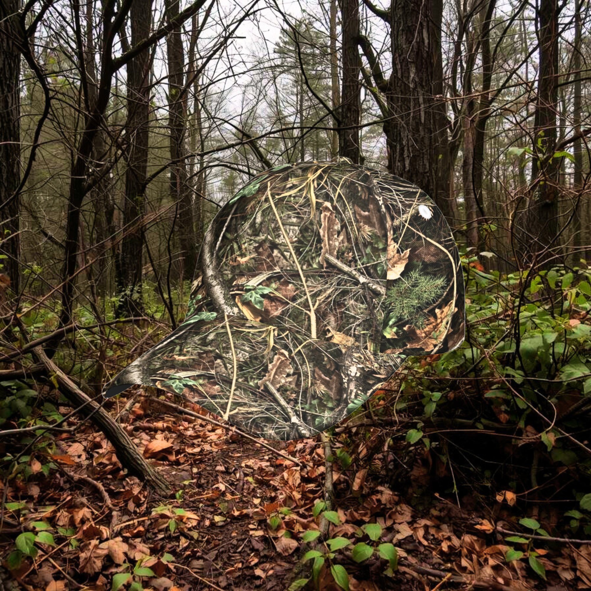 Meltdown Field Cap – Woodland Camo Hunting Hat