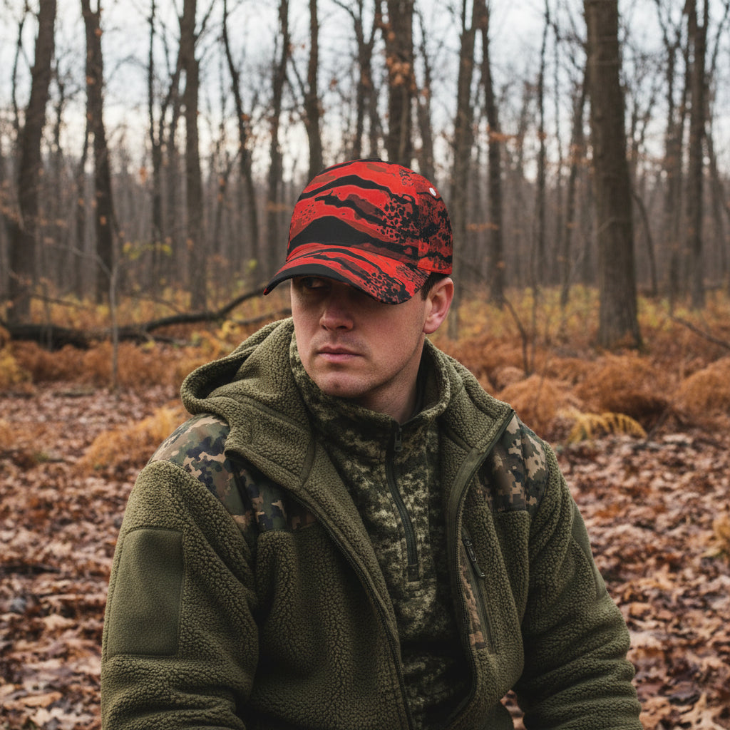 Tigers Breath - Safety Blaze Orange Camo Field Cap