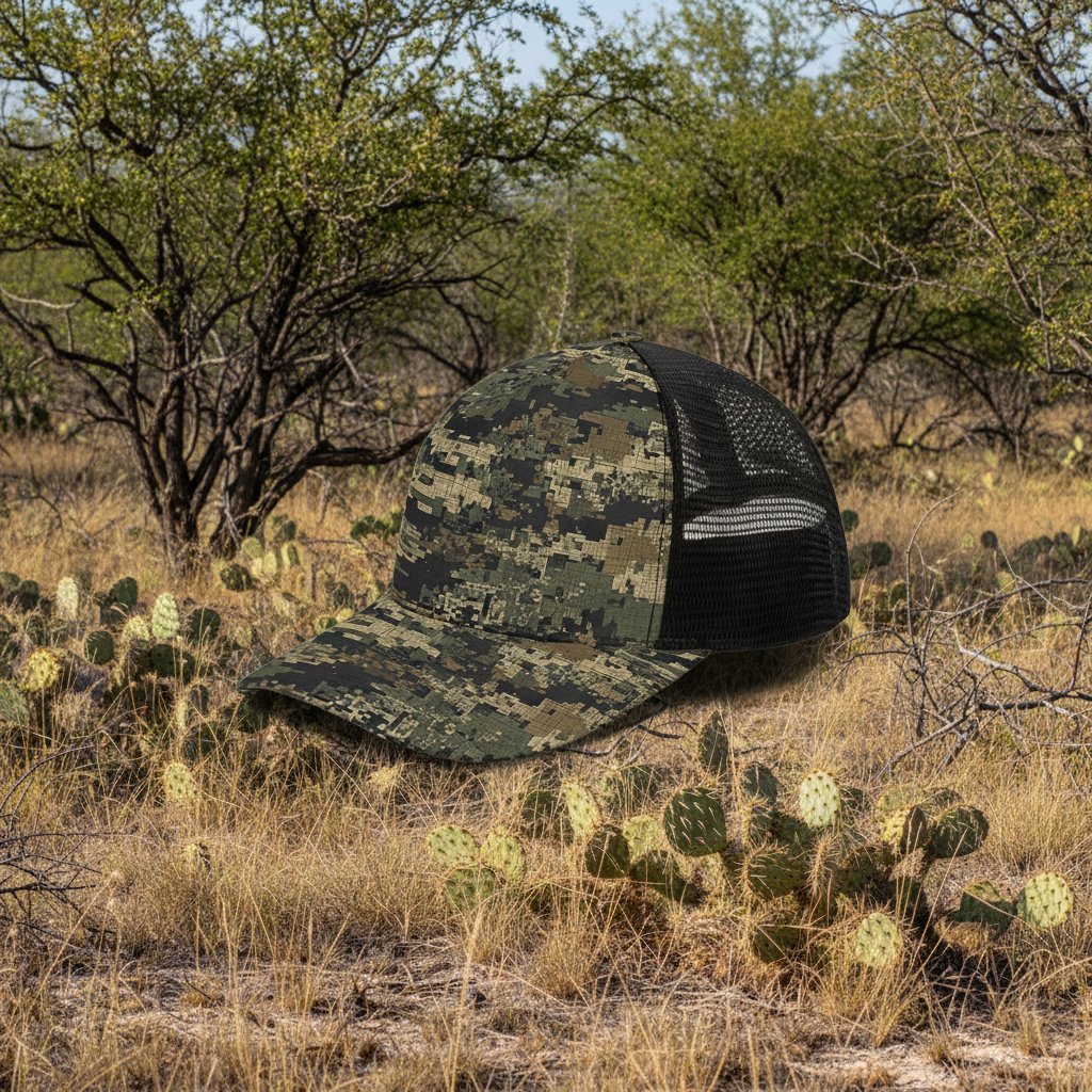 Thornbrush™ Black Mesh-Back Field Cap