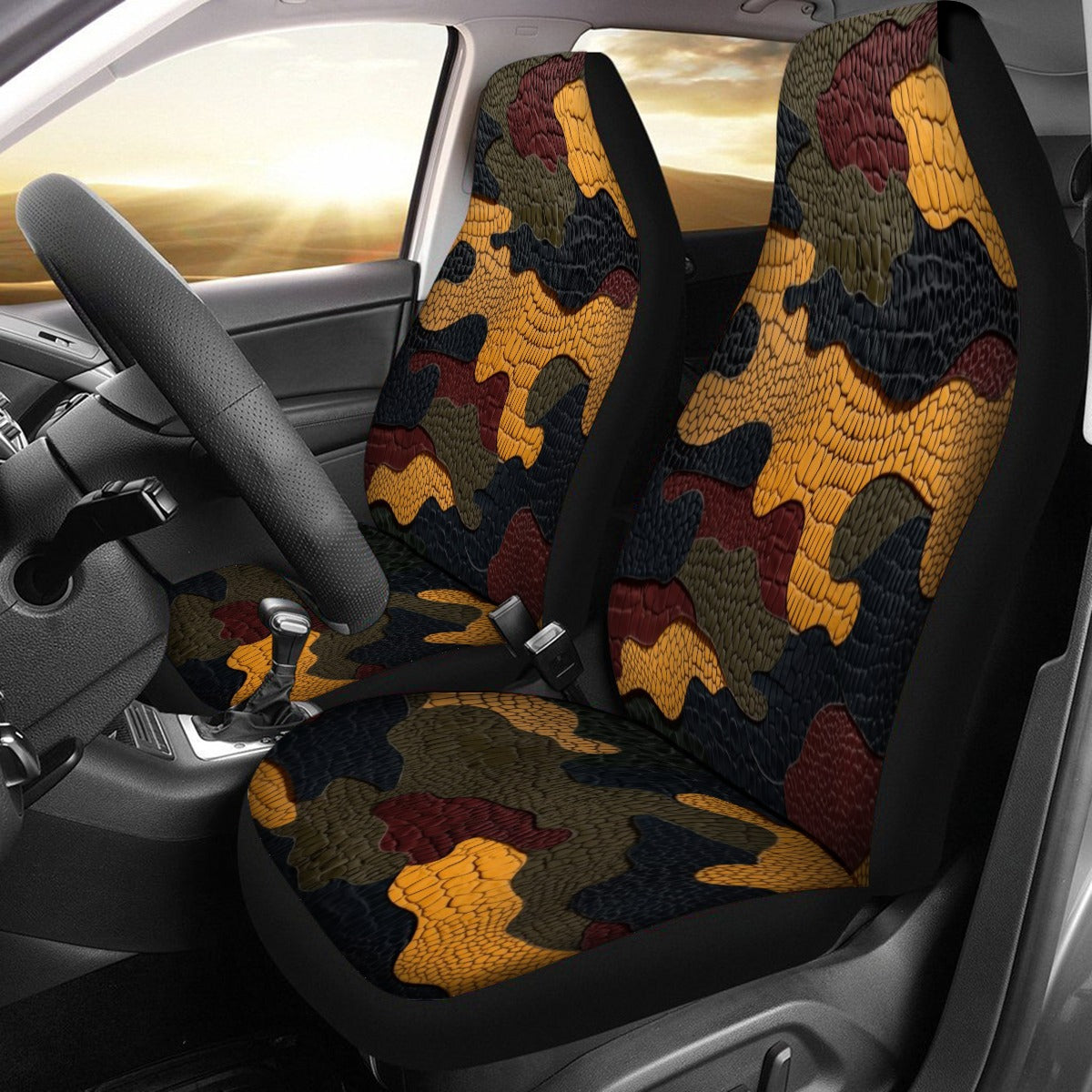 Premium Embossed Leather-Look Seat Cover