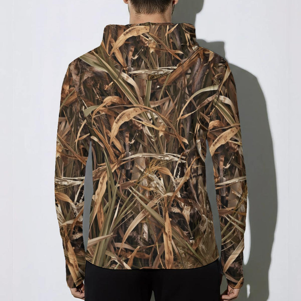 Mallard Grass - Field Shirt Hoodie With Thumb Holes