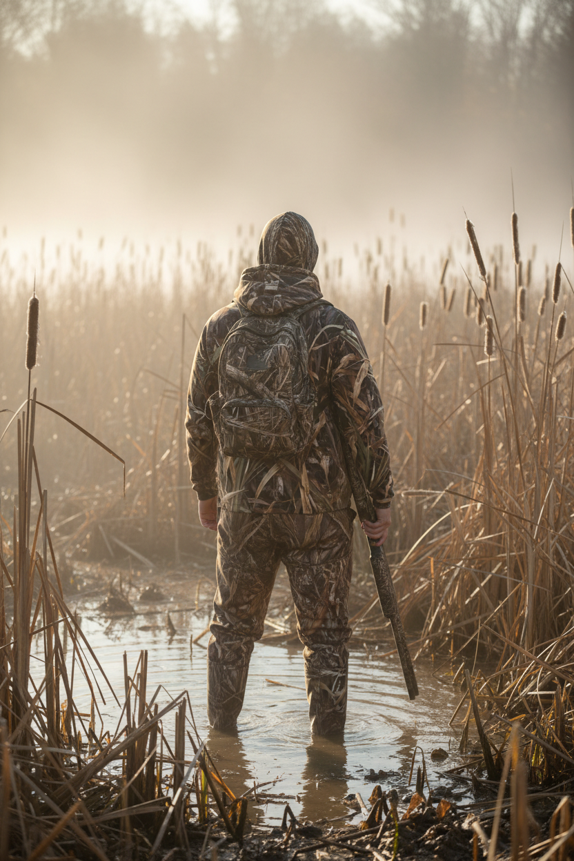 Mallard Grass - Field Shirt Hoodie With Thumb Holes