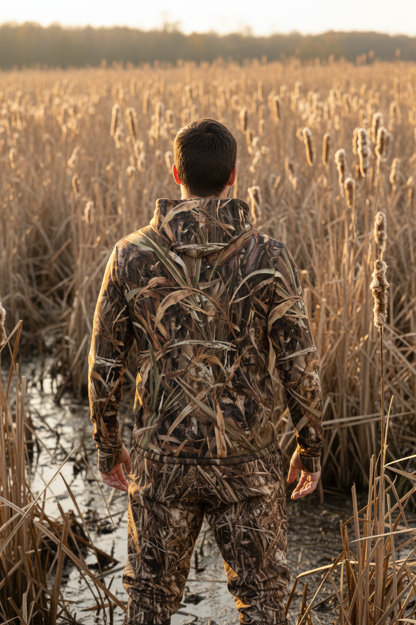 Mallard Grass - Field Shirt Hoodie With Thumb Holes