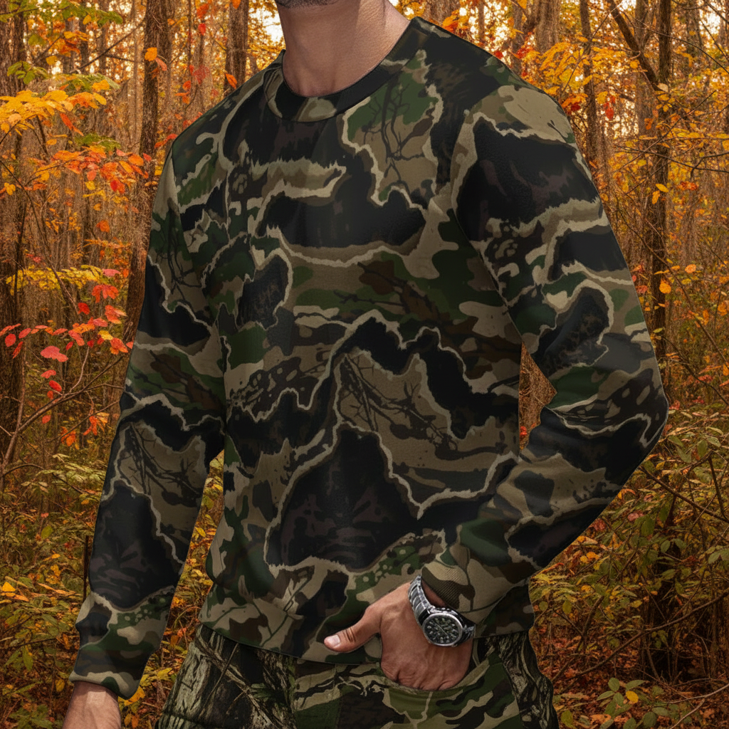 Void™ - Heavy Fleece-Lined Camouflage Sweatshirt