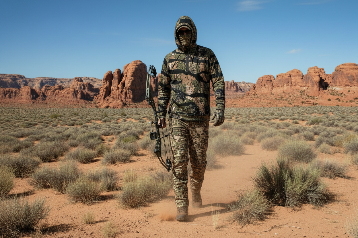 Mountain Lion - Fleece Half-Zip Field Hoodie With Arm Pockets