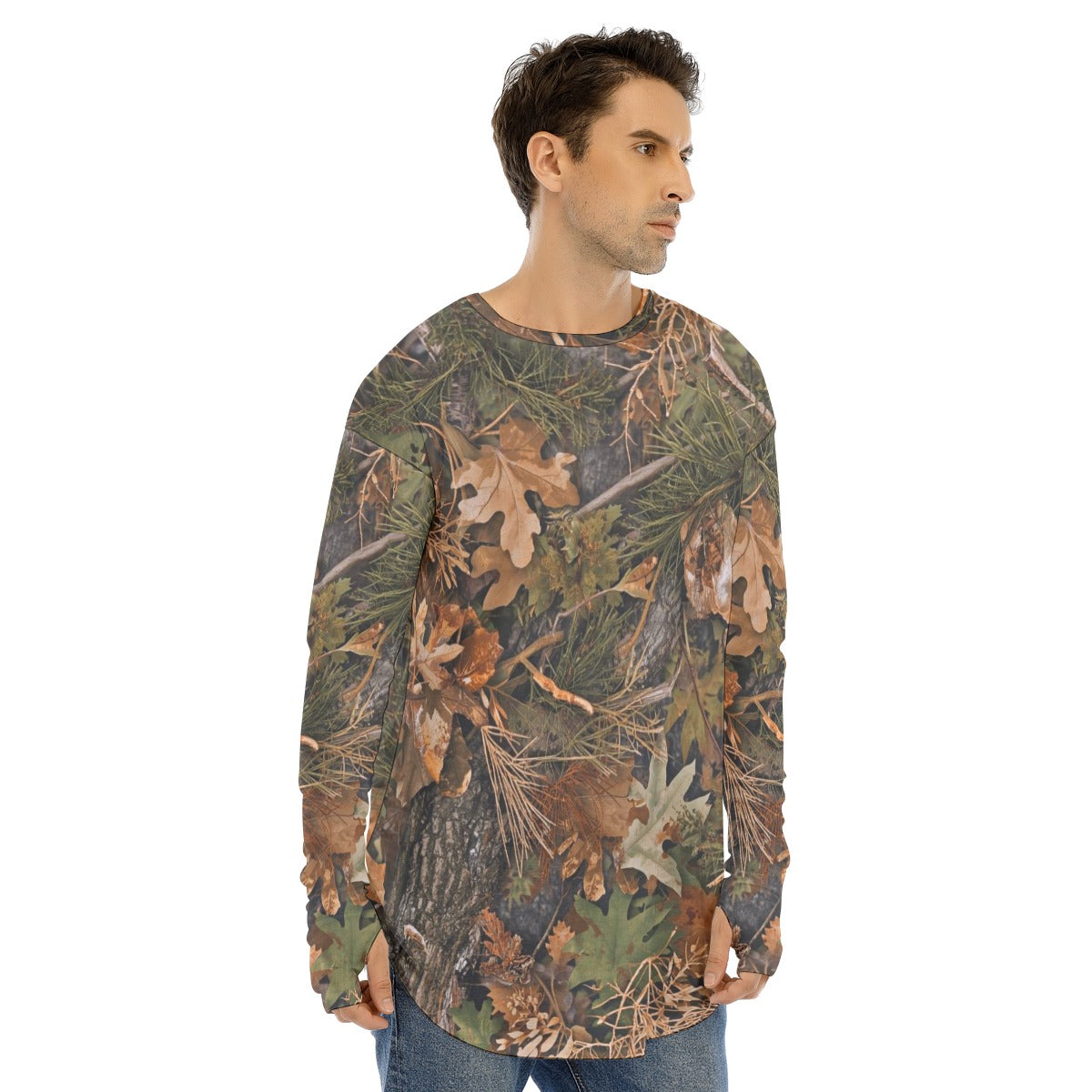 SSCS Vanish long-sleeve stretch camo hunting shirt with thumbhole cuffs - view 3