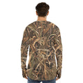 SSCS Mallard Grass long-sleeve stretch camo hunting shirt with thumbhole cuffs - view 1