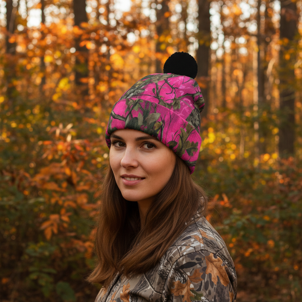 SSCS Huntress - Knitted Hat With Pom-Pom