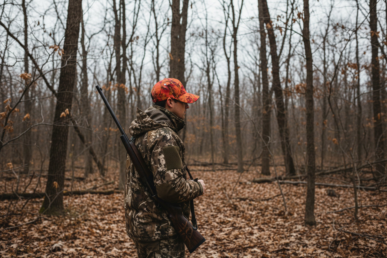 Blaze Wood - Safety Blaze Orange Camo Field Cap
