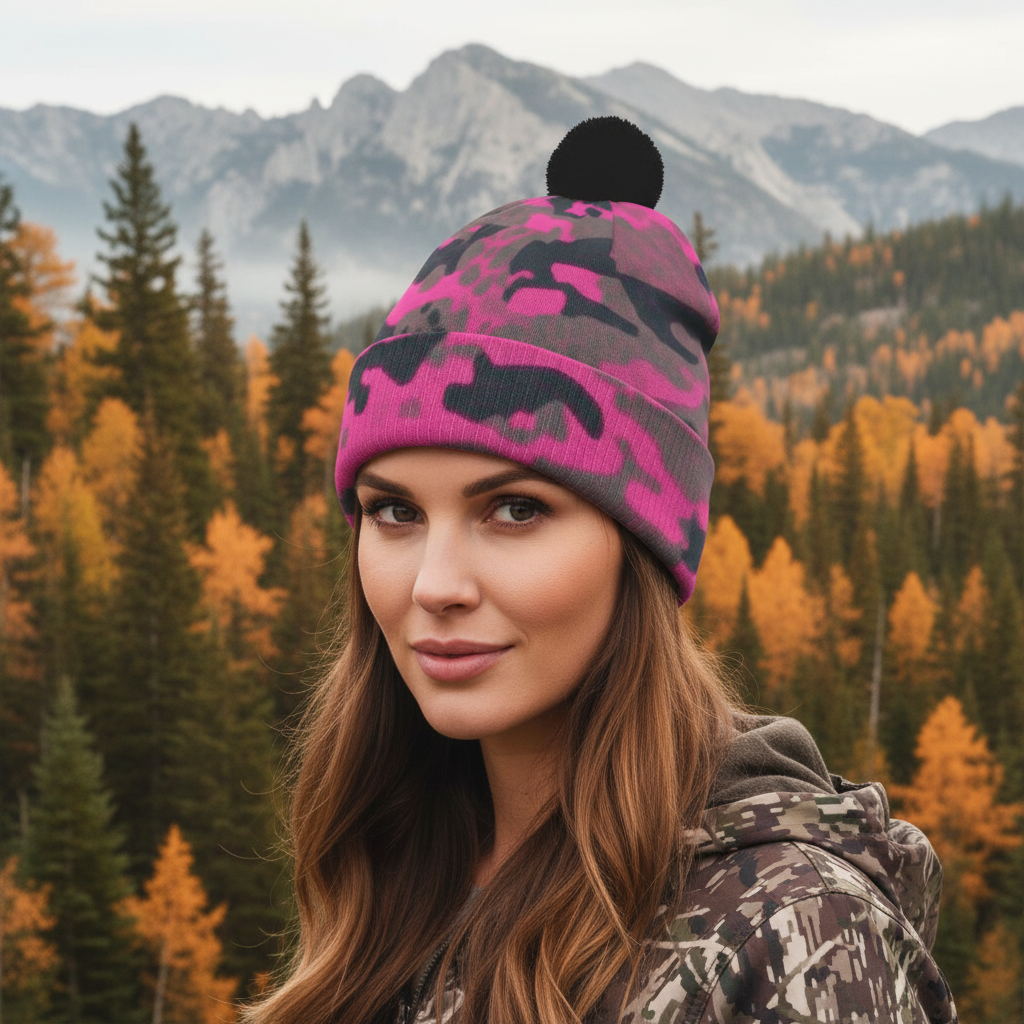 SSCS Lioness - Knitted Hat With Pom-Pom