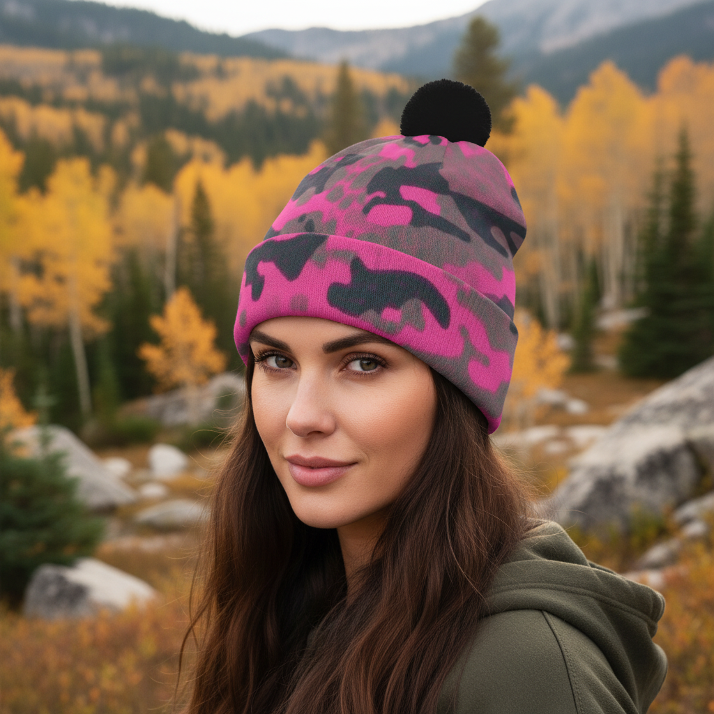 SSCS Lioness - Knitted Hat With Pom-Pom
