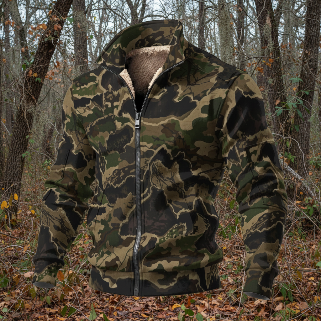 Void™ - Thick Knit Camouflage Fleece Hunting Jacket