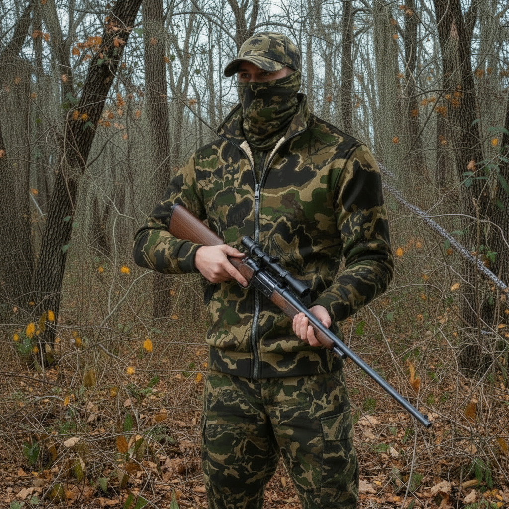Void™ - Thick Knit Camouflage Fleece Hunting Jacket