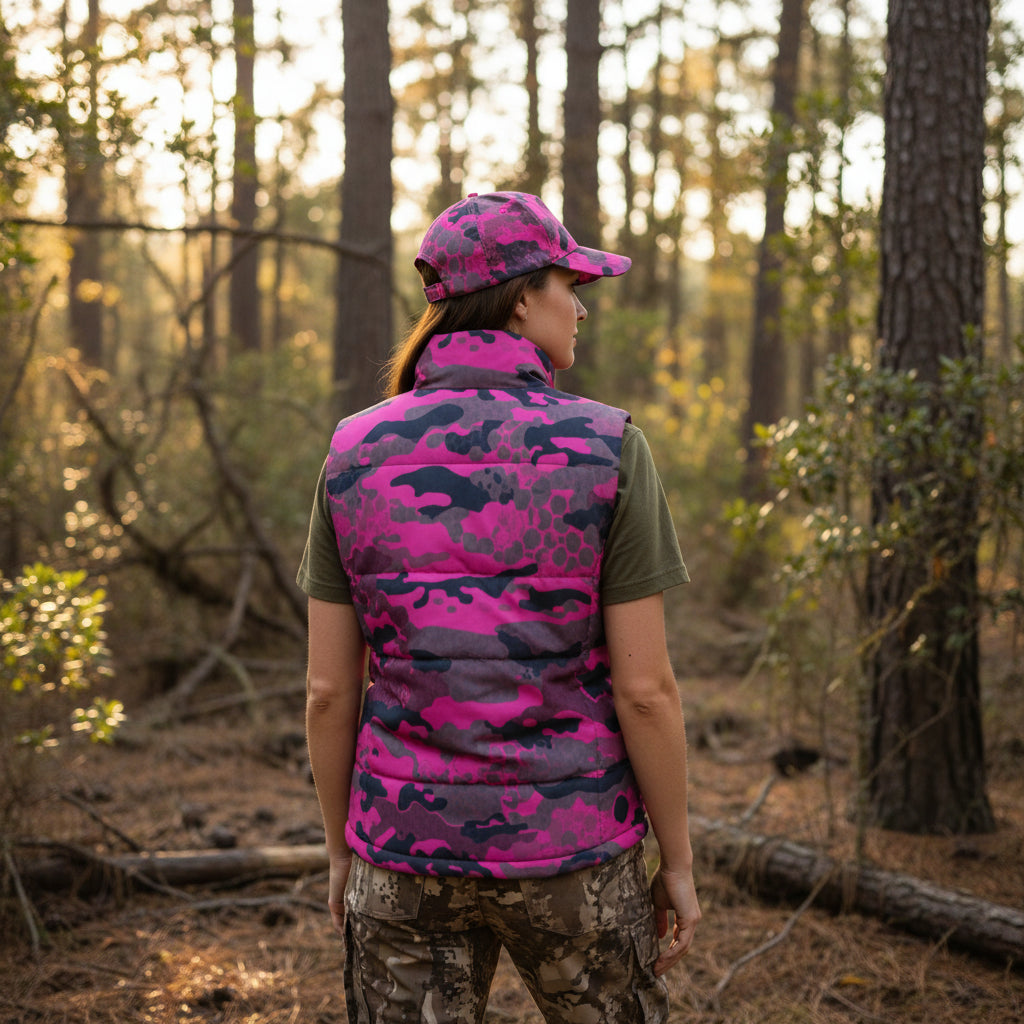 Lioness - Safety Pink Camo Field Vest