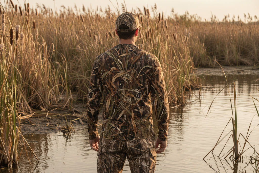 Mallard Grass - Long Sleeve Cotton T-shirt