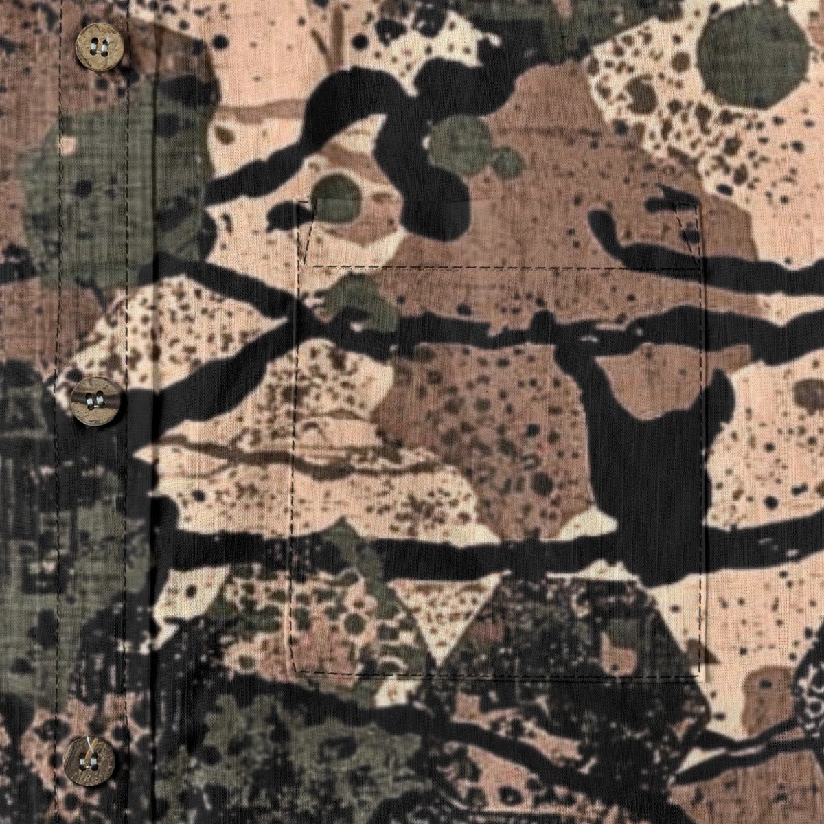 Ridge Rock™ Cotton Camo Hunting Shirt – Lightweight, Breathable