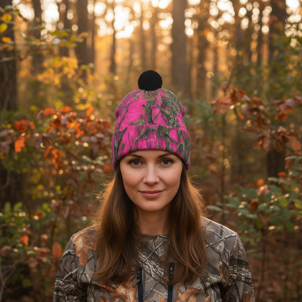 SSCS Huntress - Knitted Hat With Pom-Pom