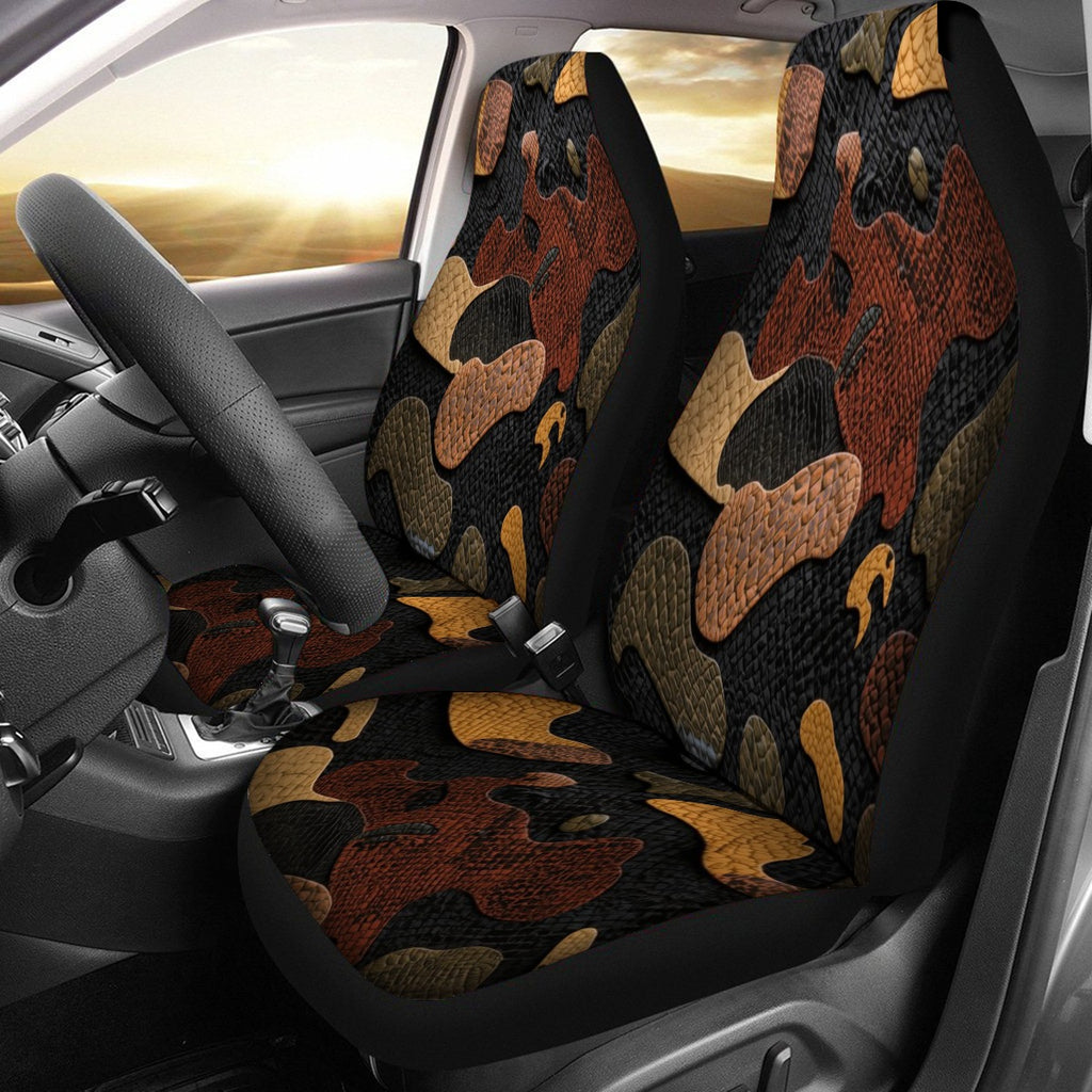 Premium Embossed Leather-Look Seat Cover