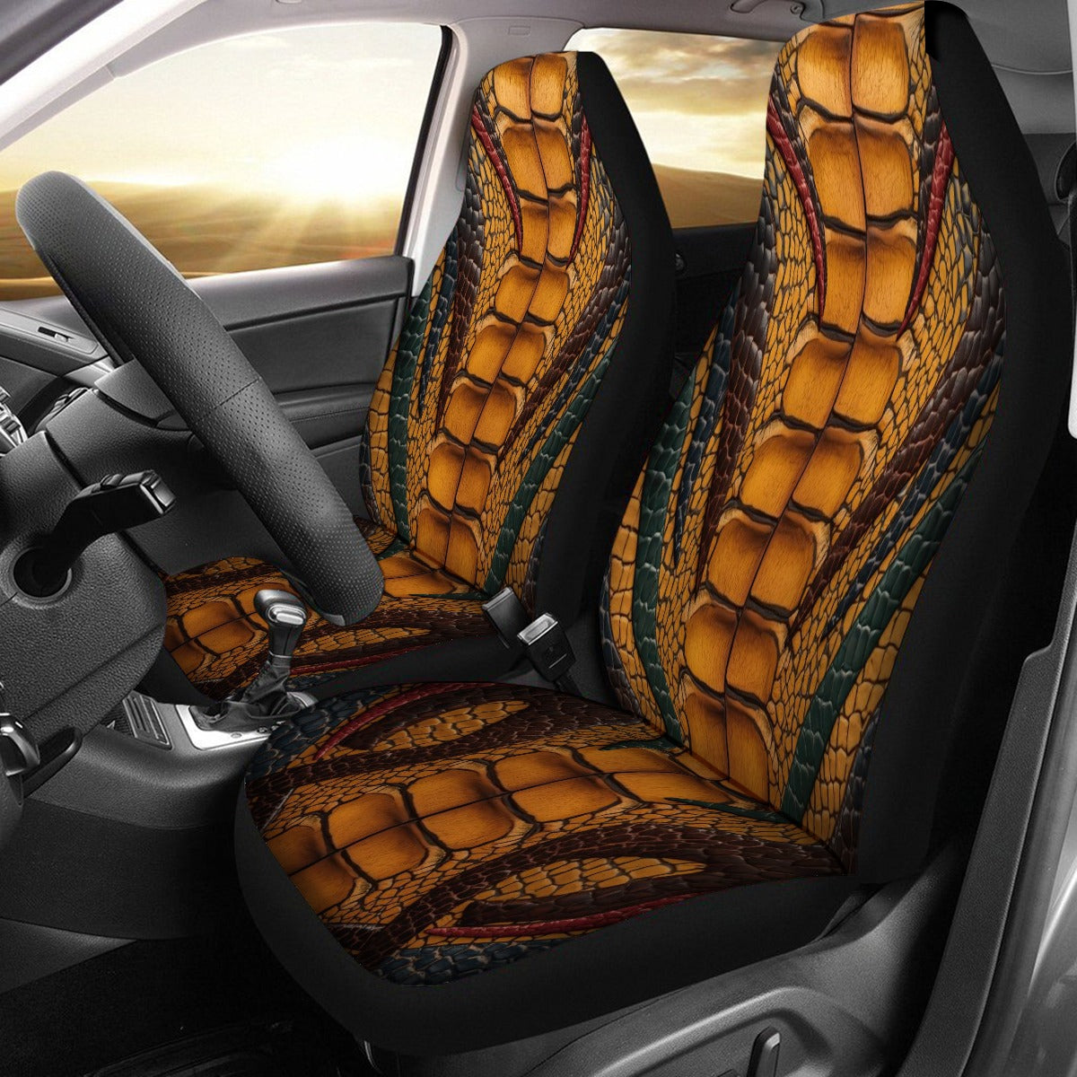 Premium Embossed Leather-Look Seat Cover
