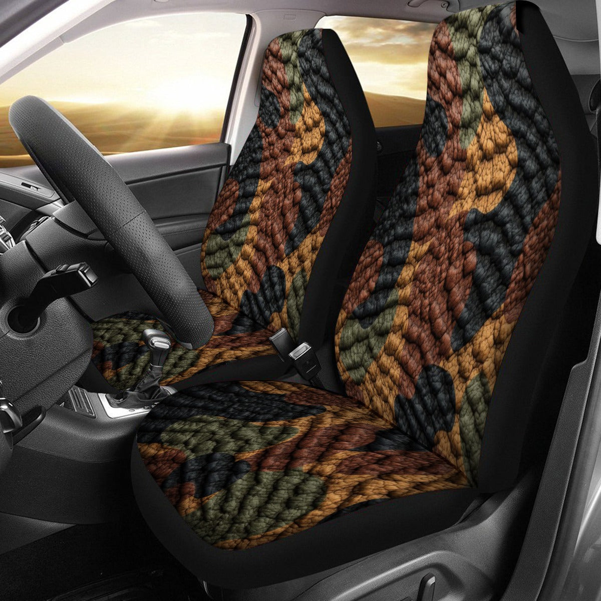 Premium Embossed Leather-Look Seat Cover