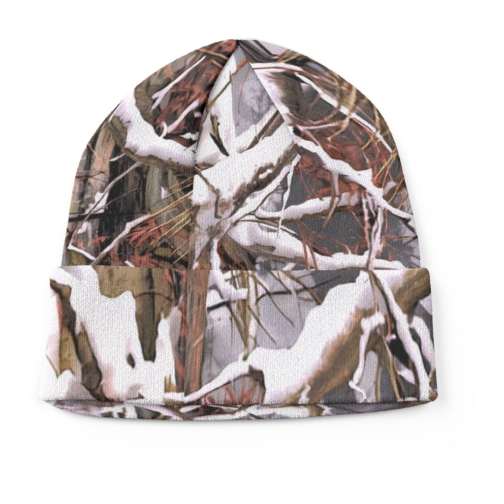 White Wolf™ - Snow Camouflage Knit Beanie