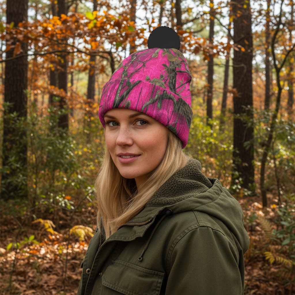 SSCS Huntress - Knitted Hat With Pom-Pom
