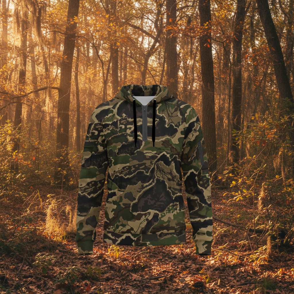 Void™ - Fleece Half-Zip Hoodie With Arm Pockets