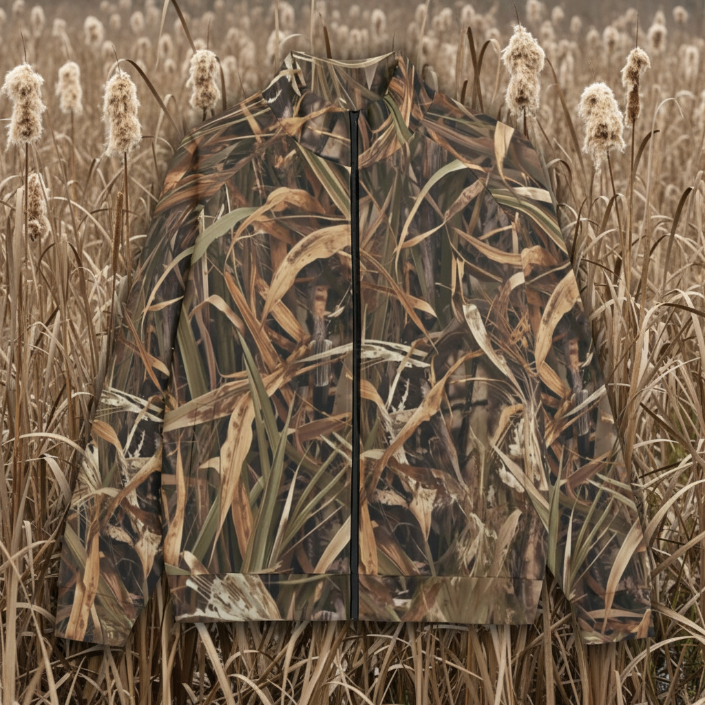 Mallard Grass - Heavyweight Cotton Field Jacket With Raglan Sleeve
