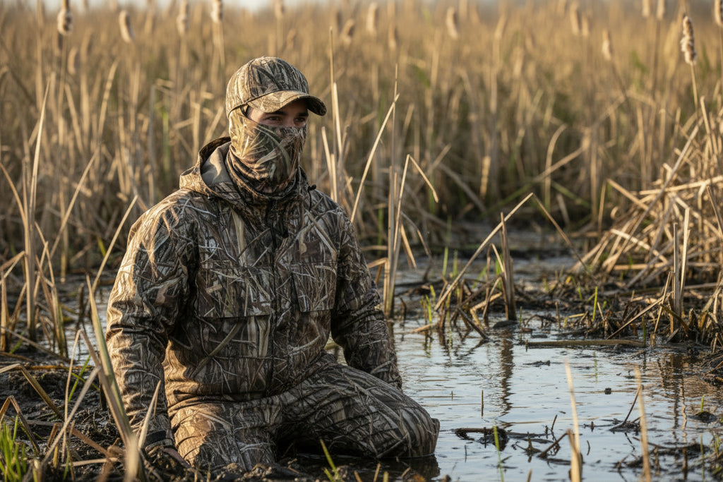 Mallard Grass - Camouflage Face Mask