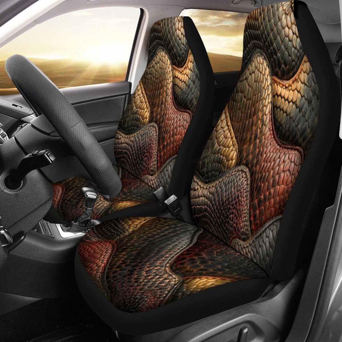 Premium Embossed Leather-Look Seat Cover