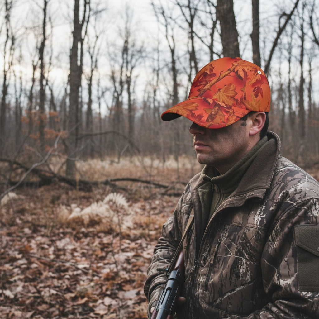 Blaze Wood - Safety Blaze Orange Camo Field Cap