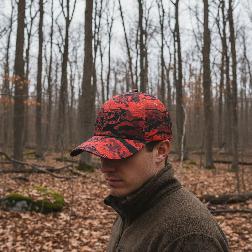 Tigers Breath - Safety Blaze Orange Camo Field Cap