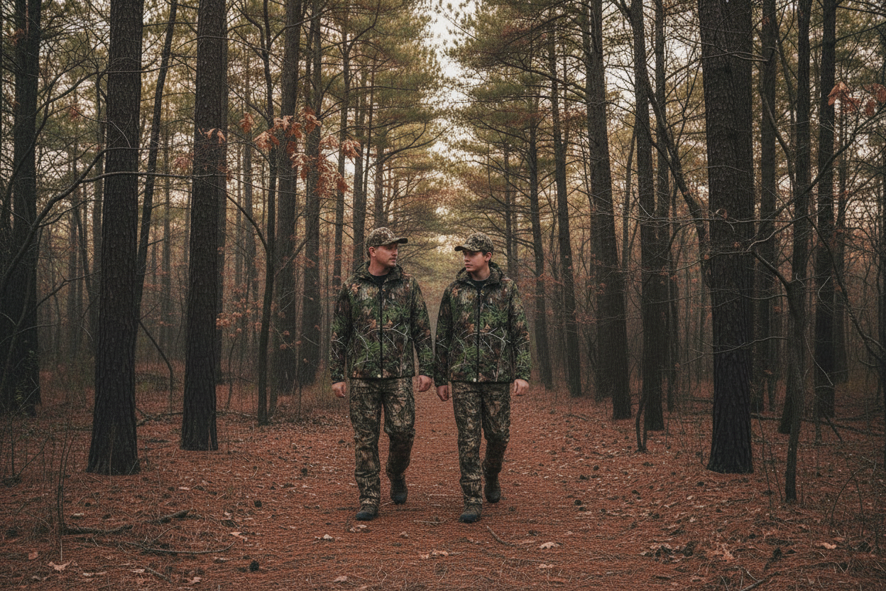 Pinewood - Thick Hooded Insulated Puffer Jacket - Cold Weather Hunting Camouflage