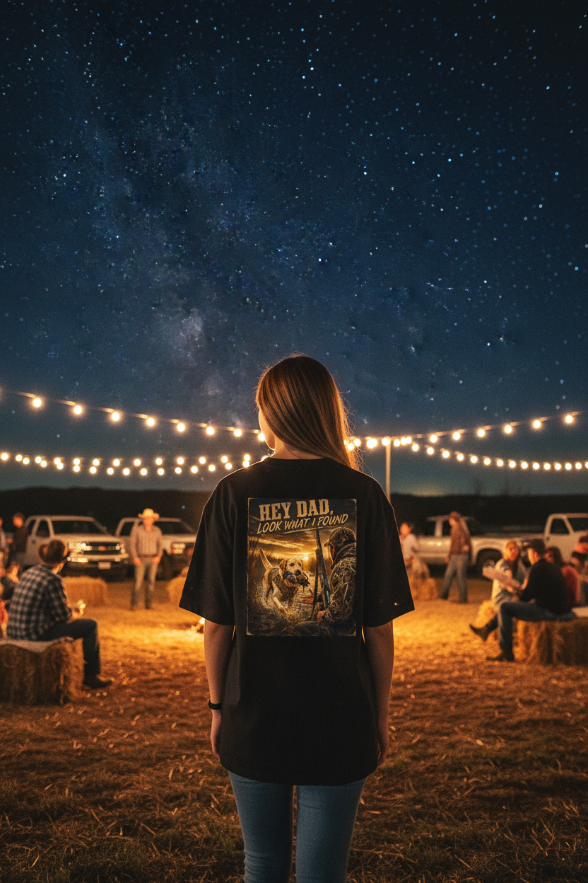 Hey Dad, Look What I found (Yellow Lab) - SSCS Heritage T-Shirt - Printed In The U.S.A.