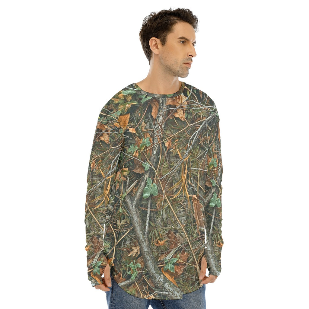 SSCS Meltdown long-sleeve stretch camo hunting shirt with thumbhole cuffs - view 3