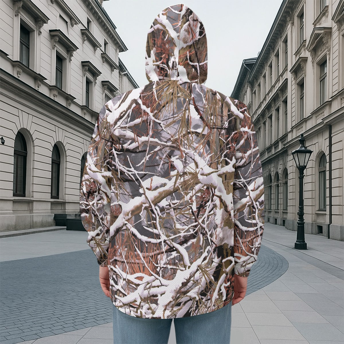 White Wolf™ Snow Camo - Lightweight Cotton Twill Hooded Hunting Jacket