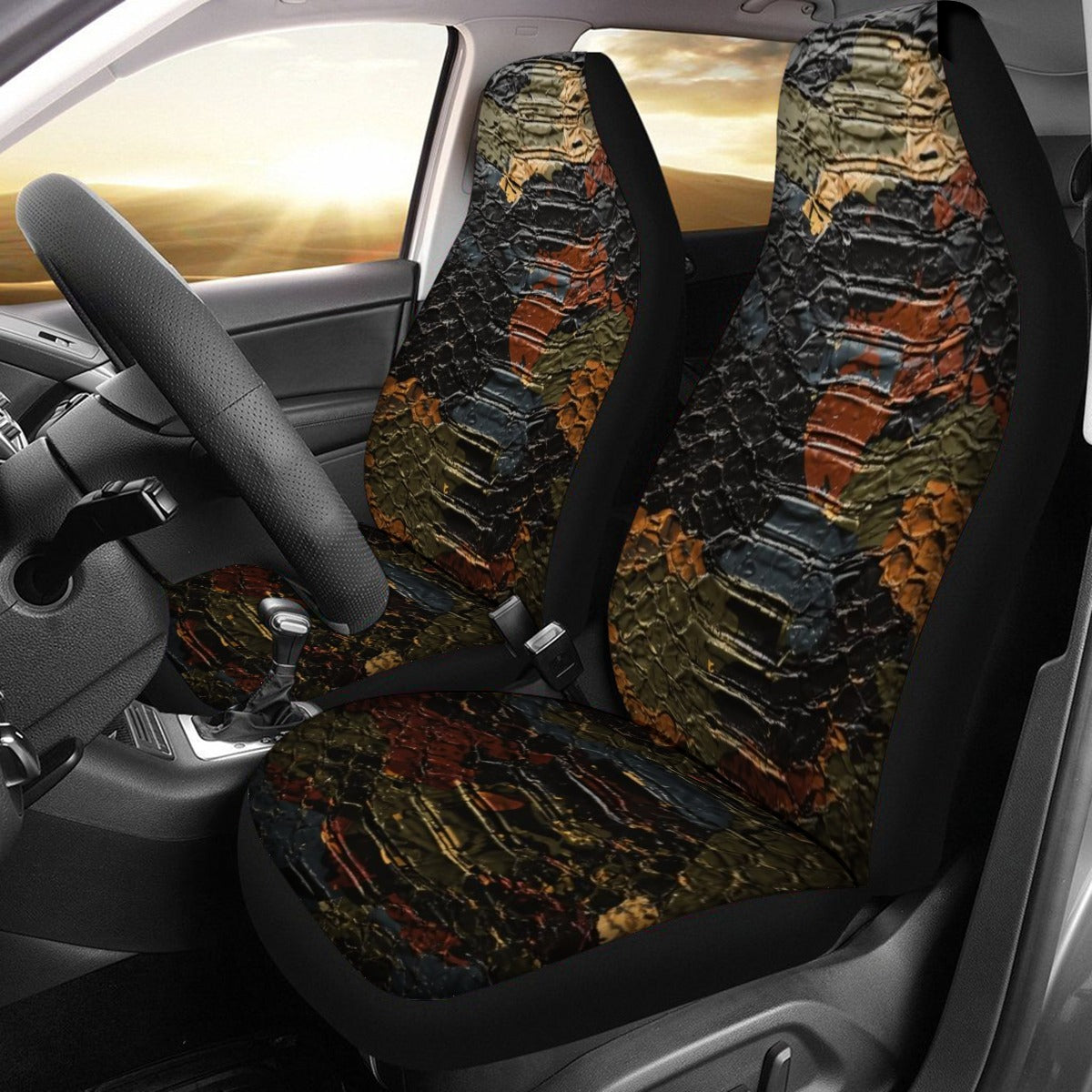 Premium Embossed Leather-Look Seat Cover