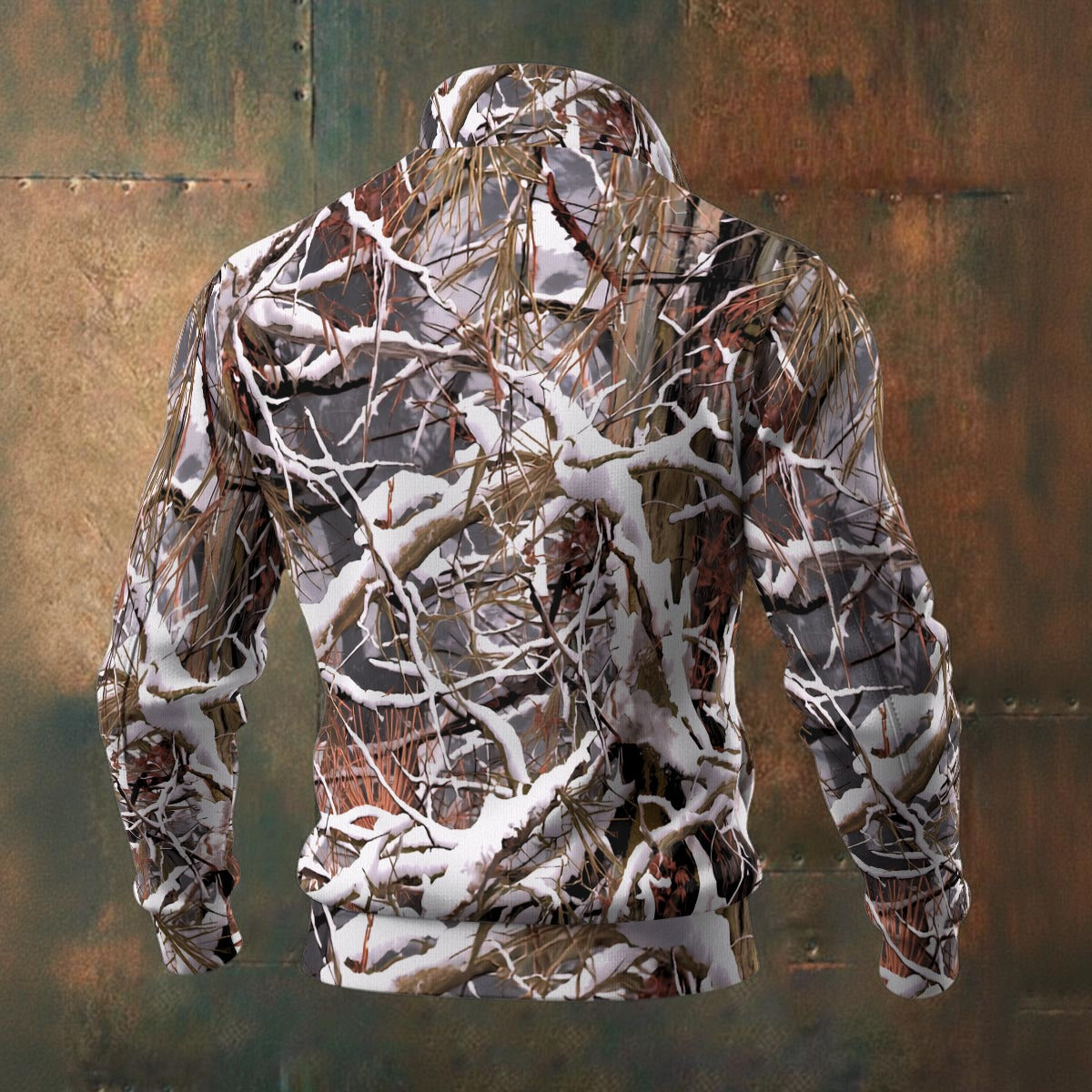 White Wolf™ - Thick Knit Fleece Snow Camo Hunting Jacket