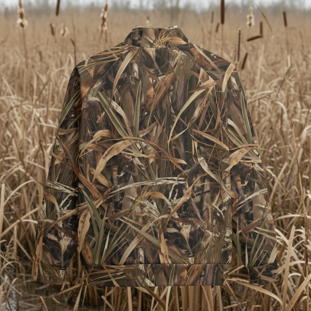 Mallard Grass - Heavyweight Cotton Field Jacket With Raglan Sleeve