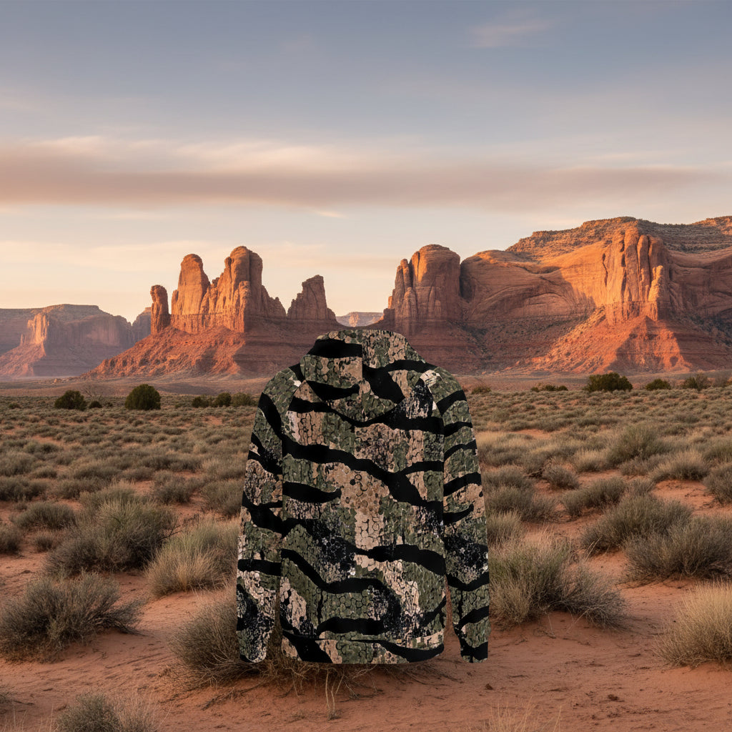 Mountain Lion - Fleece Half-Zip Field Hoodie With Arm Pockets