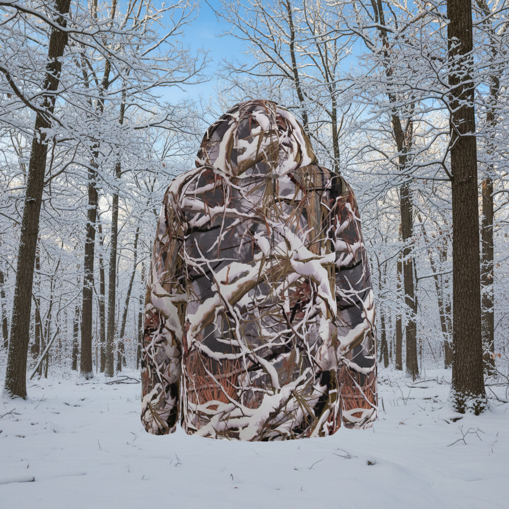 White Wolf™ - Snow Camo Duck Down Puffer Hunting Jacket