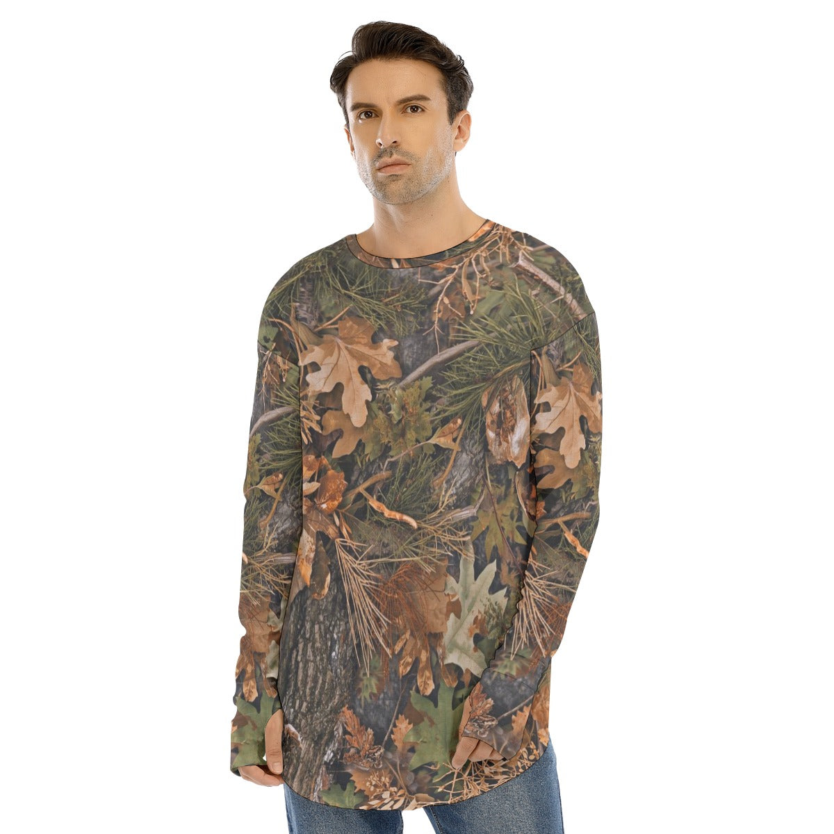 SSCS Vanish long-sleeve stretch camo hunting shirt with thumbhole cuffs - view 4