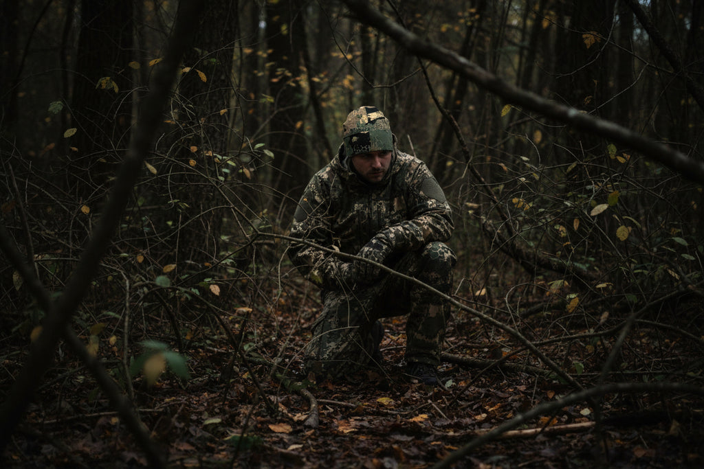 Black Briar Camouflage Knit Beanie