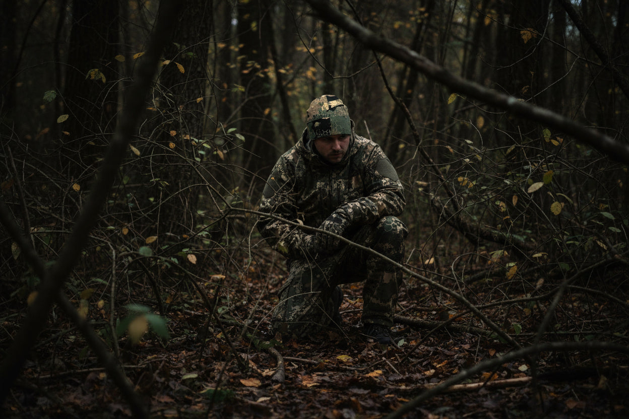 Black Briar Camouflage Knit Beanie