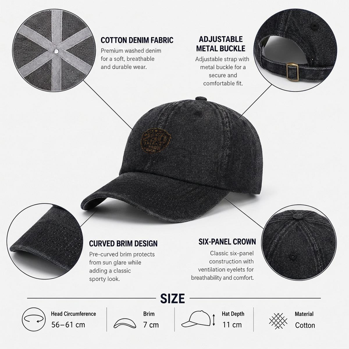 America 250 - Embroidered Denim Cap