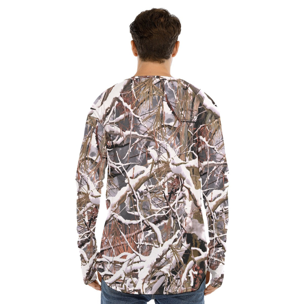 SSCS White Wolf long-sleeve stretch camo hunting shirt with thumbhole cuffs - view 4
