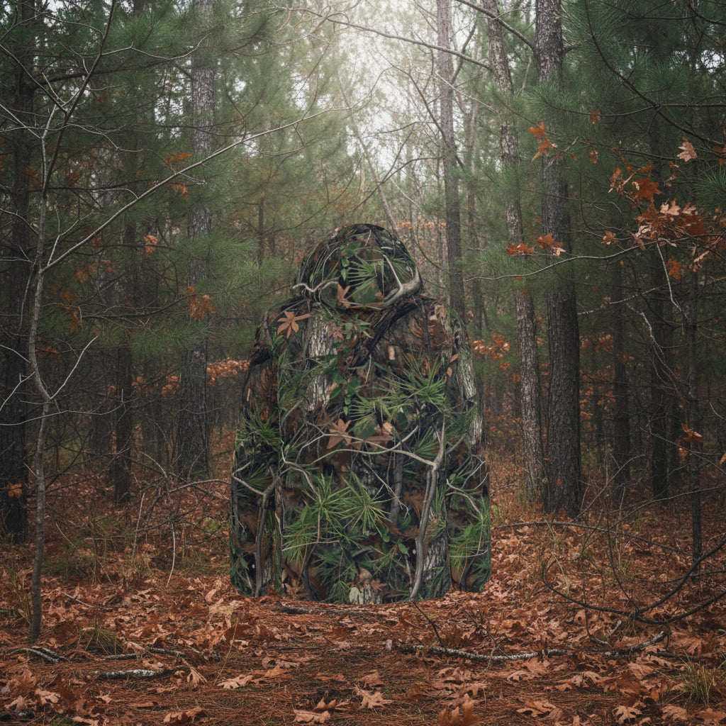 Pinewood - Thick Hooded Insulated Puffer Jacket - Cold Weather Hunting Camouflage