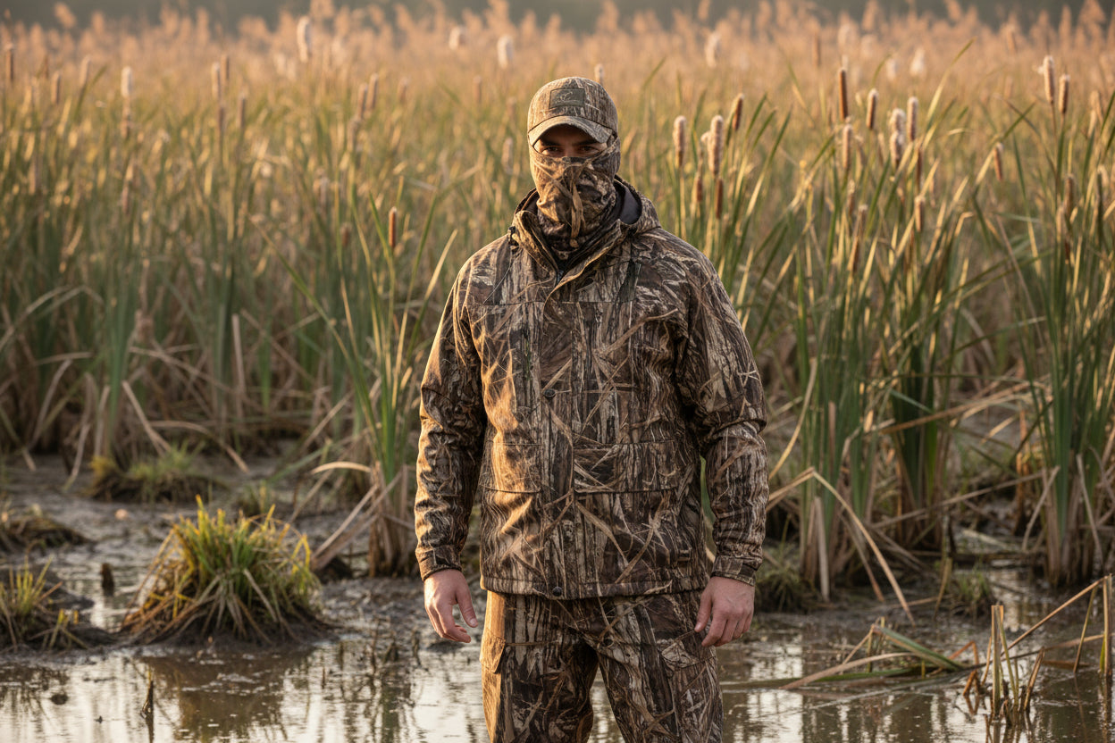 Mallard Grass - Camouflage Face Mask