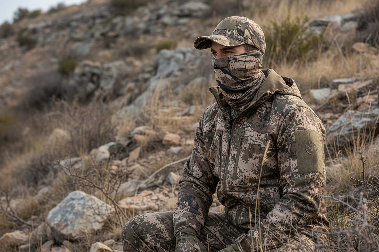 RidgeRock Camouflage Balaclava Face Mask – Full Head & Neck Coverage