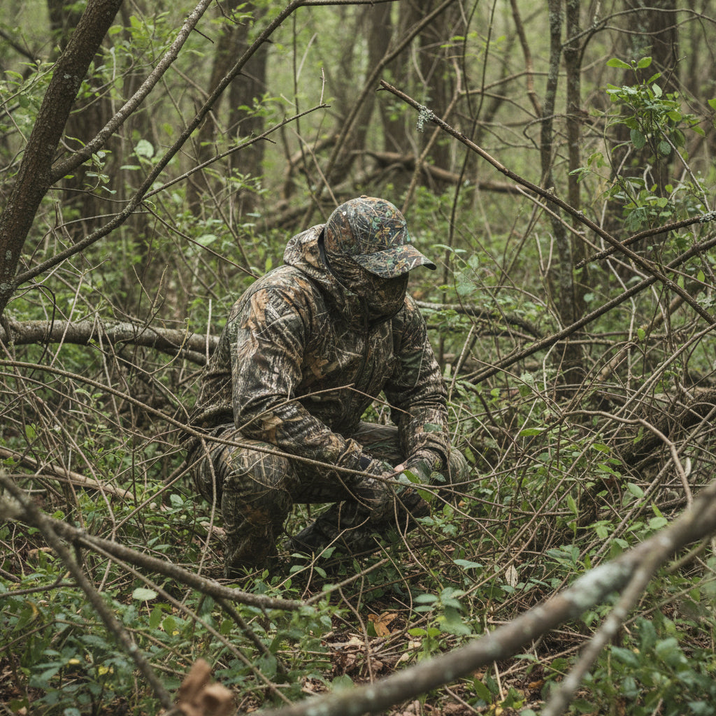 Meltdown Field Cap – Woodland Camo Hunting Hat